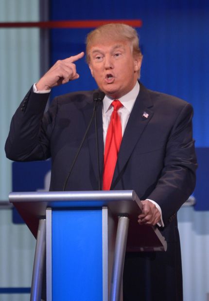 This is real estate mogul <a href="http://www.cnn.com/interactive/2015/05/politics/2016-election-candidates/#Trump">Donald Trump</a>'s first debate as a Republican presidential candidate. Trump has been a major political donor since the early 1990s, contributing to both Democratic and Republican campaigns.<br /><br />"If it weren't for me, you wouldn't be even talking about illegal immigration, Chris," Trump said to Fox News host Chris Wallace. "This was not a subject that was on anyone's mind until I brought it up at my announcement."