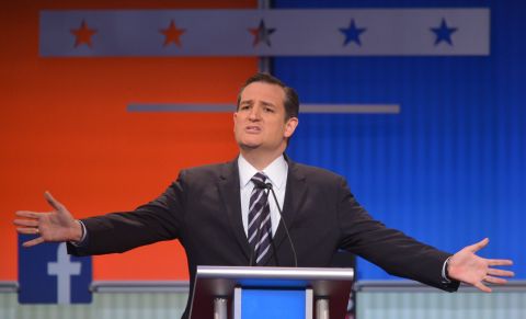 Texas Sen. <a href="http://www.cnn.com/interactive/2015/05/politics/2016-election-candidates/#Cruz">Ted Cruz</a> was elected to the U.S. Senate in 2012, after he rallied conservative and tea party support in Texas, and has since been one of the Senate's most vocal critics of Obamacare. He was the first Republican candidate to announce a campaign for the presidency. <br /><br />"A majority of the candidates on this stage have supported amnesty.," said Cruz. "I have never supported amnesty."