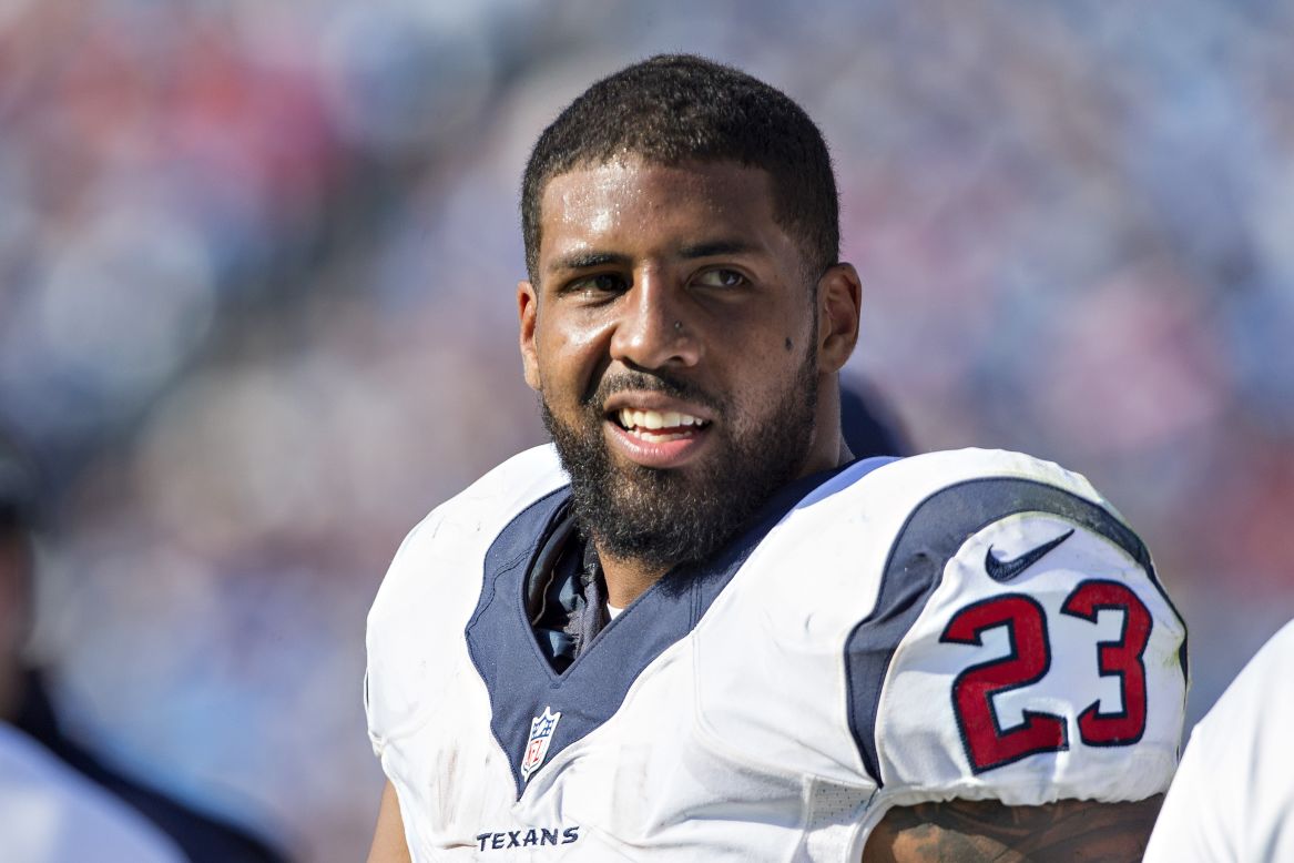 Houston Texans running back Arian Foster opened up about his beliefs and publicly stated that he doesn't believe in God in <a href="http://espn.go.com/nfl/story/_/id/13369076/houston-texans-arian-foster-goes-public-not-believing-god" target="_blank" target="_blank">an interview with ESPN</a> published August 6. "Everybody always says the same thing: You have to have faith," he said. "That's my whole thing: Faith isn't enough for me. For people who are struggling with that, they're nervous about telling their families or afraid of the backlash. ... Man, don't be afraid to be you. I was, for years."