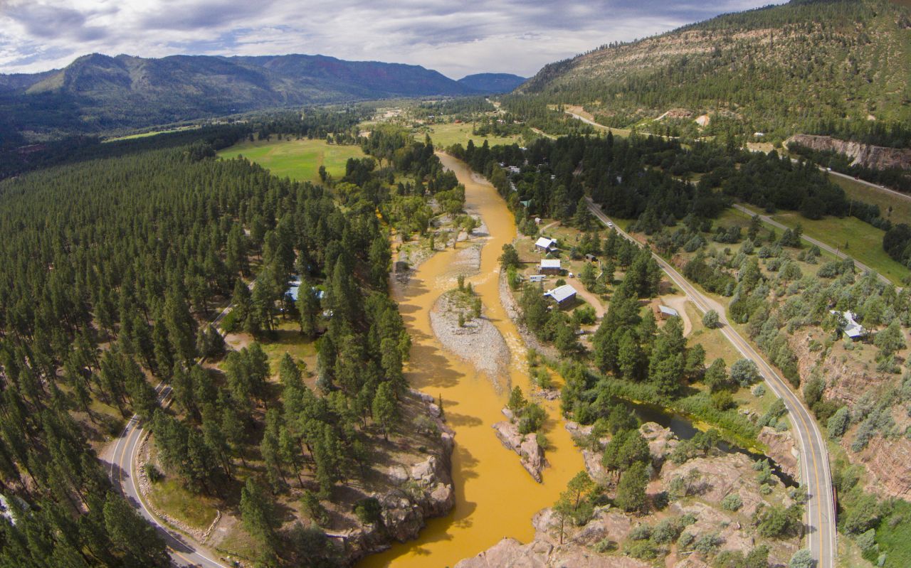 "I got a text from a friend of mine in the morning asking if I had heard about or seen the river. At that point the orange water hadn't reached town so I headed north to see if I could find it," Lucier said. "When I first saw it, I was speechless, [the river] didn't look real."