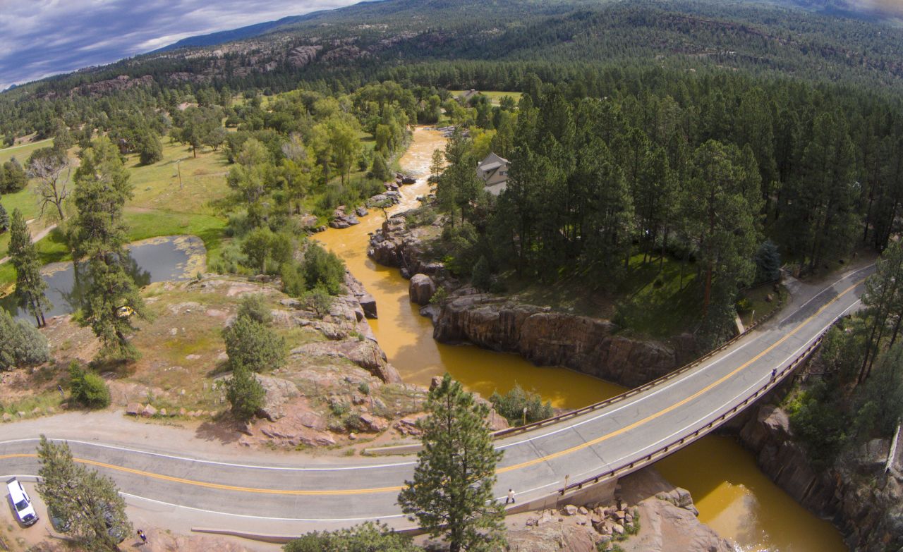 Contaminated water accidentally released by the EPA turned a stretch of the Animas River orange. 