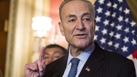 Sen. Charles Schumer (D-NY) speaks during a news conference to discuss US President Barack Obama's executive order on immigration, on Capitol Hill, December 10, 2014, in Washington, DC