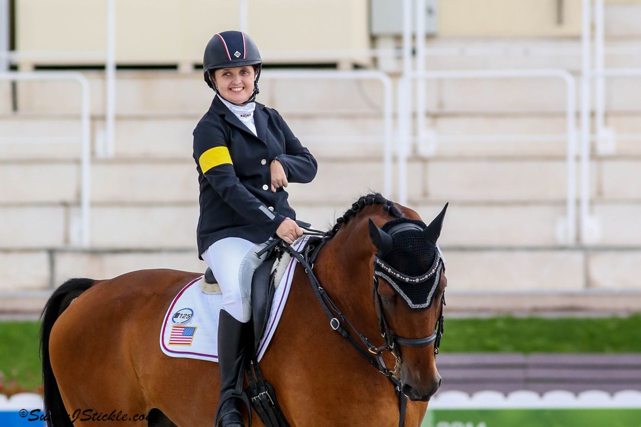 Para-dressage rider Sydney Collier suffers from a rare condition called Wyburn-Mason syndrome which causes tumors in the brain. "Less than 100 people on earth have this," says Collier.