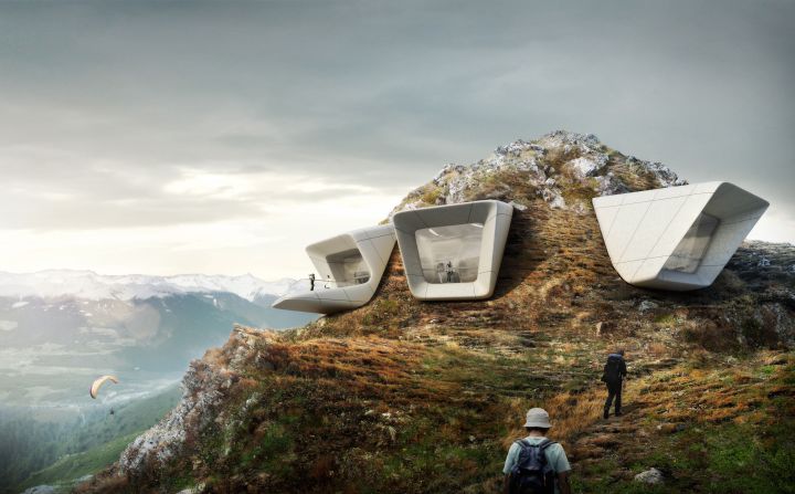 Sitting at the top of Mount Kronplatz, on of the most popular ski resorts in the Italian Alps, the <a href="index.php?page=&url=http%3A%2F%2Fwww.messner-mountain-museum.it%2Fen%2Fcorones%2Fmuseum%2F" target="_blank" target="_blank">MMM Corones</a> is no ordinary museum.<br /><br />Designed by star architect <a href="index.php?page=&url=http%3A%2F%2Fwww.zaha-hadid.com%2F" target="_blank" target="_blank">Zaha Hadid</a>, it is the brainchild of renowned mountaineer <a href="index.php?page=&url=http%3A%2F%2Fwww.reinhold-messner.de%2F" target="_blank" target="_blank">Reinhold Messner</a>, the first man to complete the ascent of Mount Everest without supplemental oxygen.<br /><br />Inaugurated in July, the Corones -- the Latin word for "crown" that is also the Italian name of the mountain -- offers stunning views of the surrounding Dolomites and is dedicated to traditional alpinism.