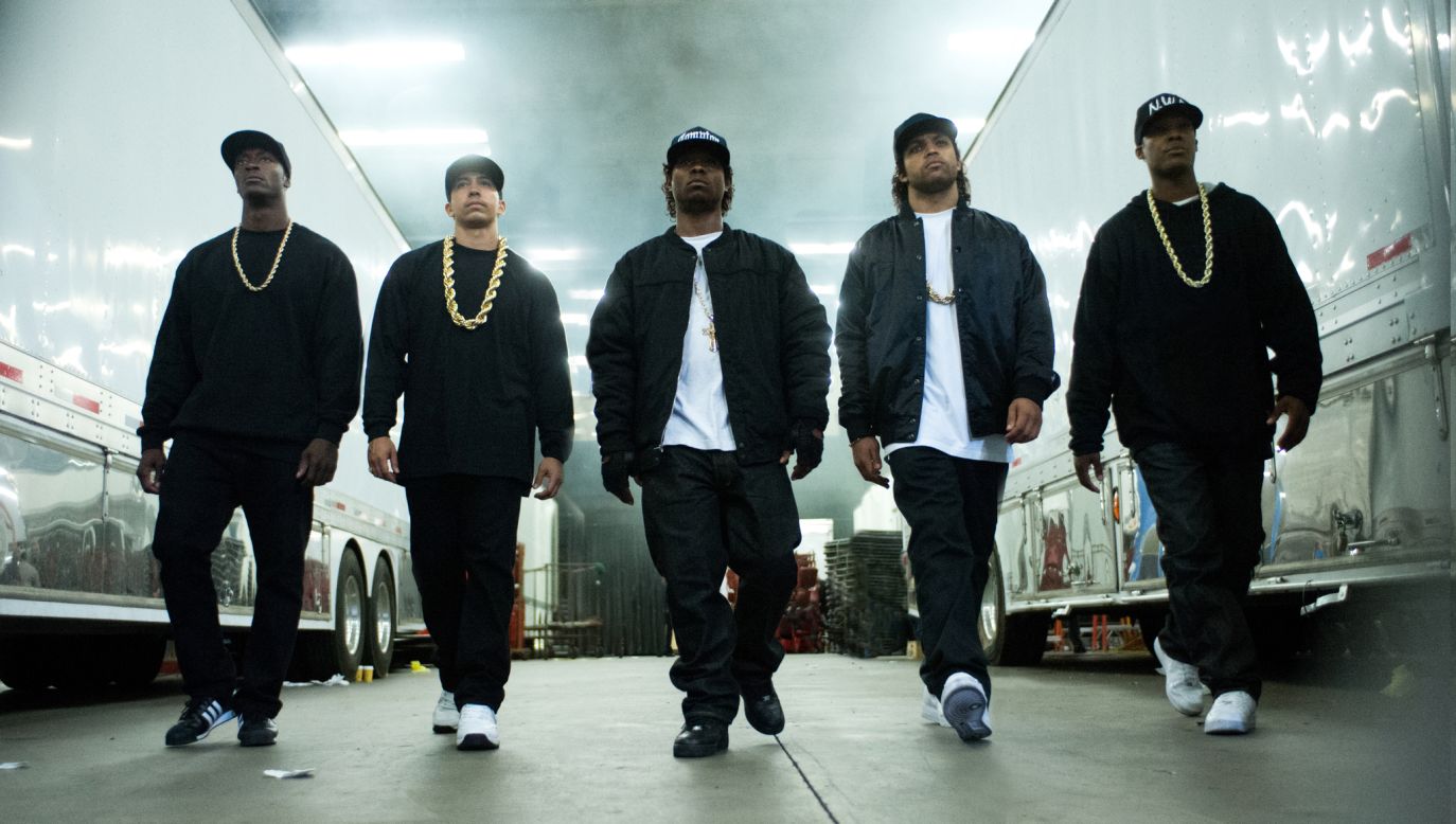 The controversial rap group N.W.A got their story told in the biopic "Straight Outta Compton" which opened on August 14. N.W.A members Dr. Dre and Ice Cube produced the film which stars Ice Cube's son as his dad. 
