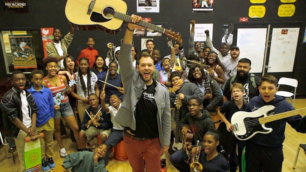 Musician <a href="http://www.cnn.com/2015/04/02/living/cnnheroes-bernstein/index.html" target="_blank">Chad Bernstein's</a> nonprofit, Guitars Over Guns, pairs kids with professional musician mentors in two of Miami's poorest communities. He says his group has seen more than a 90% increase in academic performance and school attendance of students in the program.