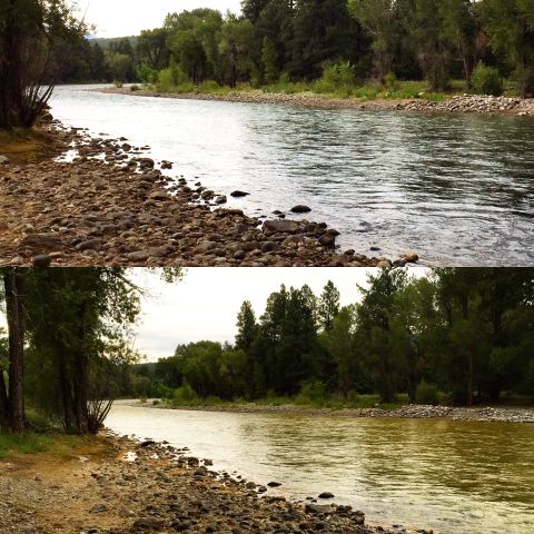Evans shot these photos outside the Durango Riverside Resort. The top photo was taken on August 4; the bottom photo was shot August 7.
