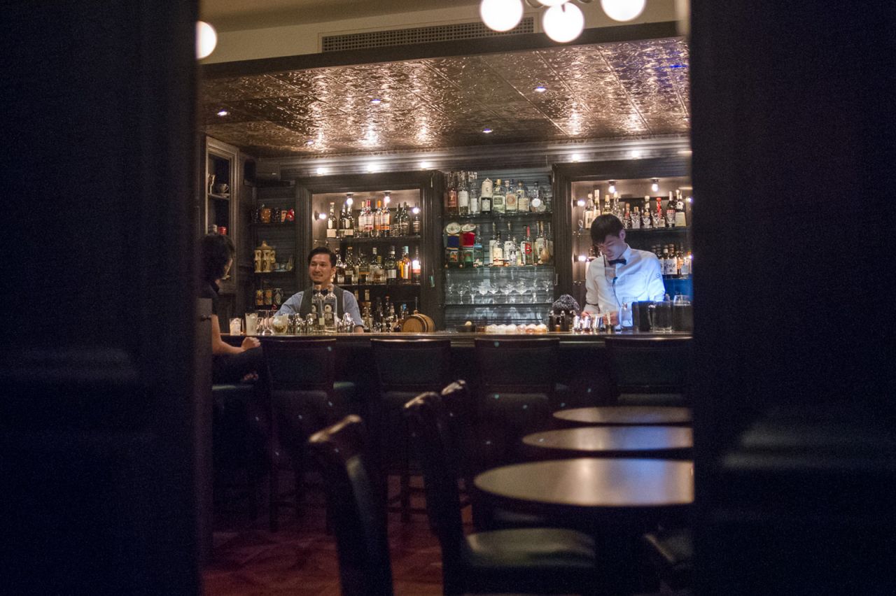 Speak Low is the brainchild of Shingo Gokan, founder of New York's Angel's Share bar. The speakeasy is hidden behind a bookcase in a shop specializing in bartending equipment. 