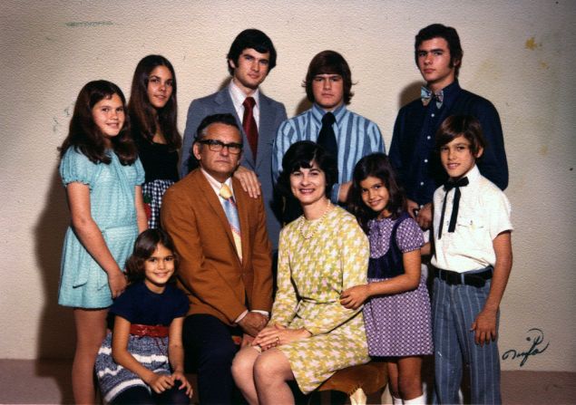 Raised in a Cajun household in New Orleans, Johnny Chaillot-Louganis (bottom right) and his seven siblings learned to stick together and watch out for each other. The family, pictured in 1970, suffered a profound loss when the matriarch of the family died weeks before Hurricane Katrina struck the Gulf Coast in August 2005. This is the story of how Chaillot-Louganis healed after the storm.