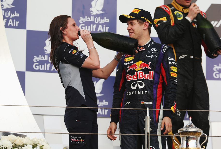 There are also more women working engineering F1's super-fast cars too. Gill Jones -- Red Bull Racing's head of trackside electronics -- is so integral to the marque's success that she went up to collect the team trophy at the 2013 Bahrain Grand Prix, which was won by Sebastian Vettel.