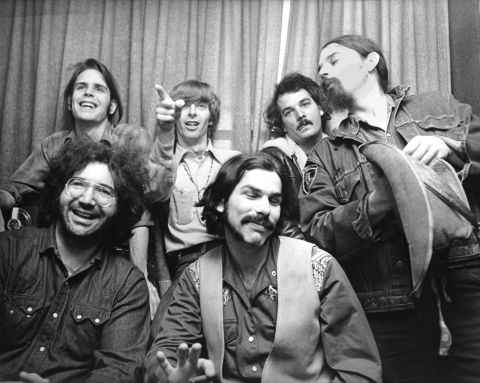 Founded in 1965, the Grateful Dead kept chugging through the 1970s with near-nonstop touring. The original jam band, seen here in 1970, featured (clockwise from top left): Bob Weir, Phil Lesh, Bill Kreutzmann, Ron "Pigpen" McKernan, Mickey Hart and Jerry Garcia.