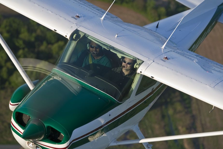For the hard-core aviation enthusiast, there's the do-it-yourself option: take a flying lesson. Research local flight schools and take an hourlong introductory flight in a small plane with a certified flight instructor. Watch out, you might get hooked. 