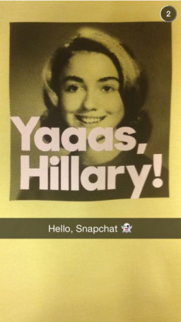 Hillary Clinton welcome Snap