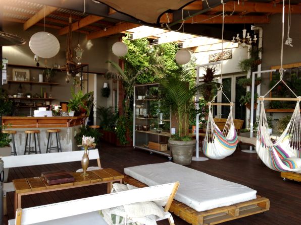 Want to grab a bite in a little garden in the sky? Then head on over to <a  target="_top" href="/newspapers?url=http://livingroomjozi.co.za/" target="_blank" target="_blank">The Living Room,</a> a cafe-cum-rooftop bar offering spectacular views to patrons.