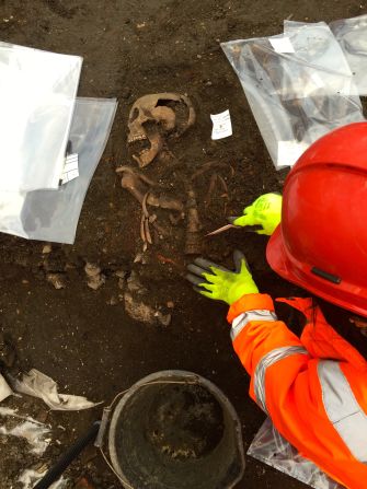 The positioning of the coffins, and the fact they were used at all, run counter to many of the images of plague pits from the 17th century.