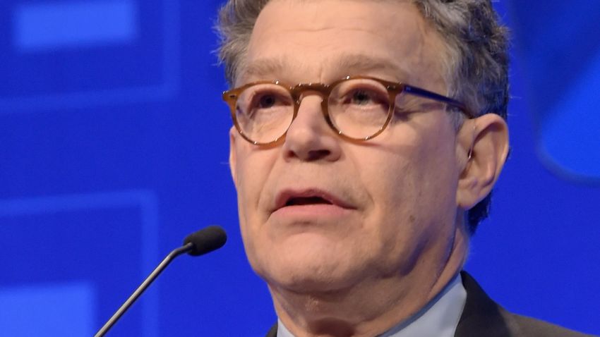 LOS ANGELES, CA - MARCH 14:  United States Senator Al Franken speaks onstage during the Human Rights Campaign Los Angeles Gala 2015 at JW Marriott Los Angeles at L.A. LIVE on March 14, 2015 in Los Angeles, California.  (Photo by Jason Kempin/Getty Images for Human Rights Campaign)