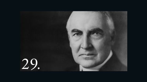Warren G. Harding, 29th President of the United States from 1921 - 1923.