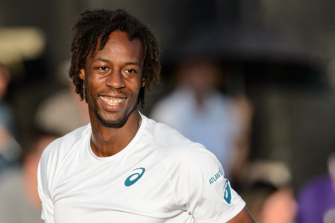 The easygoing Monfils is seemingly always smiling. 