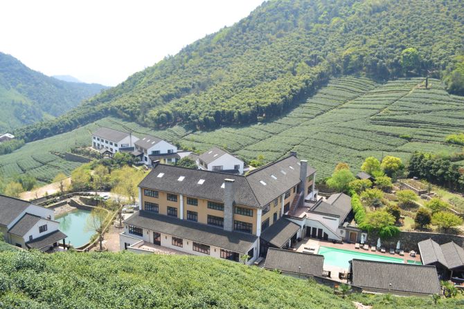 Head chef at French-style country hotel Le Passage Mokhan Shan in China's Zhejiang province, Toyo Koda says locally grown tea is a trending ingredient in cuisine. Le Passage Mokhan Shan has its own tea plantation in the backyard.