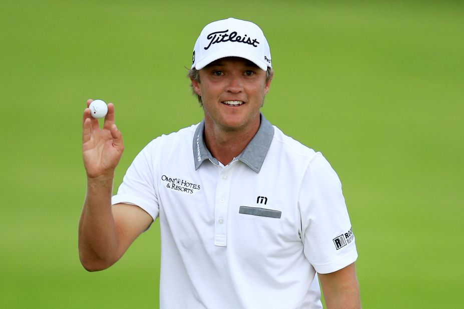Matt Jones had taken the outright lead as the second round of the PGA Championships resumed Saturday morning after play was suspended Friday due to bad weather.