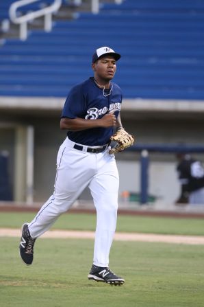 David Denson, a first baseman for the Milwaukee Brewers' rookie affiliate in Helena, Montana, told <a href="index.php?page=&url=http%3A%2F%2Fwww.cnn.com%2F2015%2F08%2F16%2Fus%2Fdavid-denson-baseball-gay-feat%2Findex.html">the Milwaukee Journal Sentinel in August 2015</a> that he is gay. The news makes him the first active player affiliated with a Major League organization to come out publicly. Click through to see other openly gay athletes.