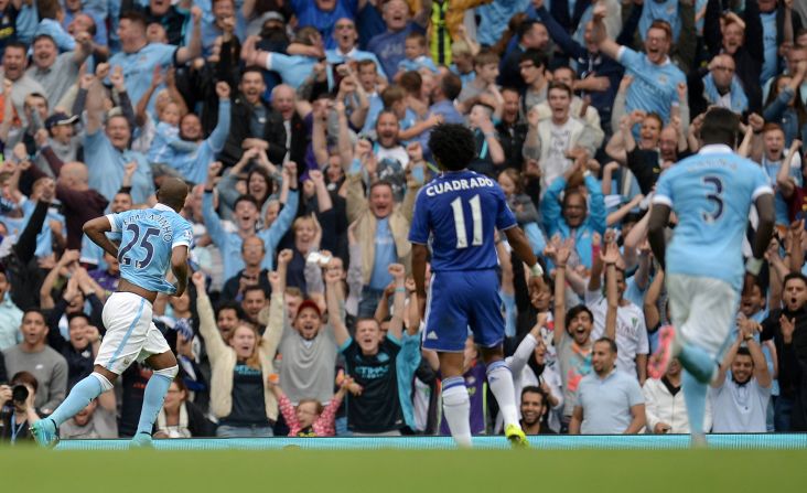 Brazilian midfielder Fernandinho added gloss to the scoreline with a fine strike from outside the area. Chelsea manager Jose Mourinho felt the Brazilian should have been sent off in the first half for a challenge on Diego Costa.