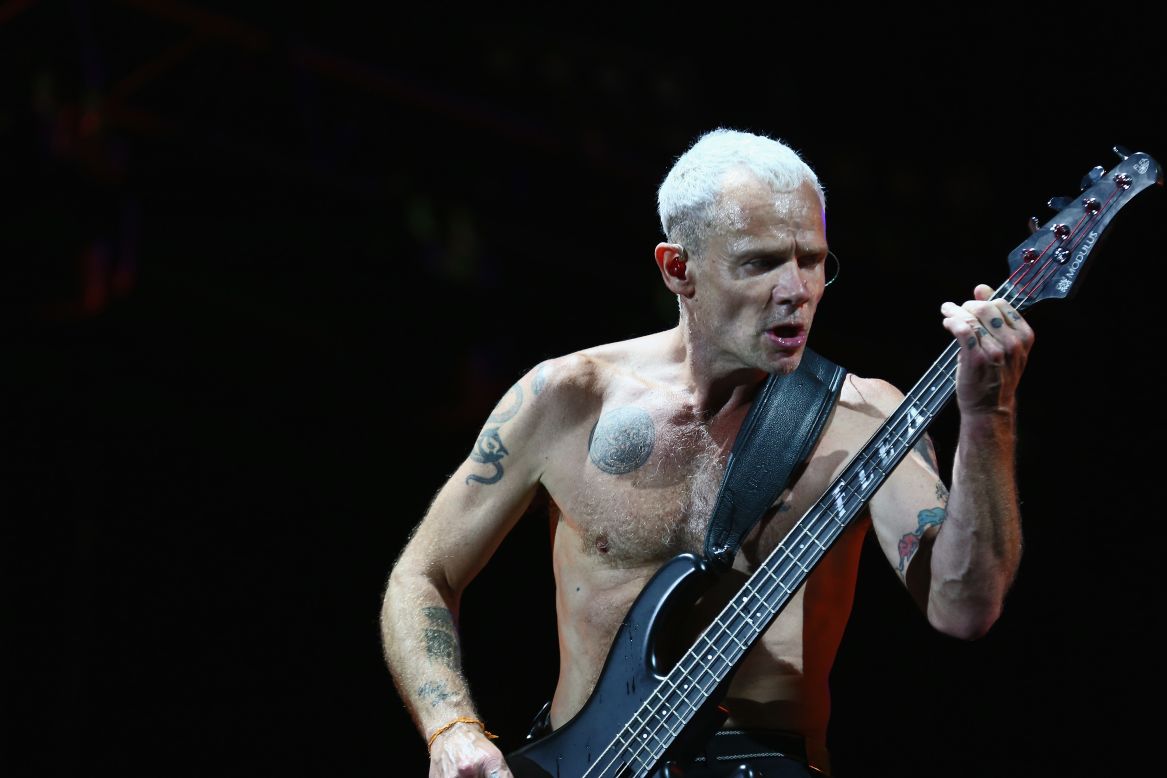 Flea of the Red Hot Chili Peppers has taken up beekeeping, <a href="https://www.facebook.com/flea/photos/pb.135435805678.-2207520000.1439822837./10153059271915679/?type=1&theater" target="_blank" target="_blank">something he trumpets on social media</a>. 