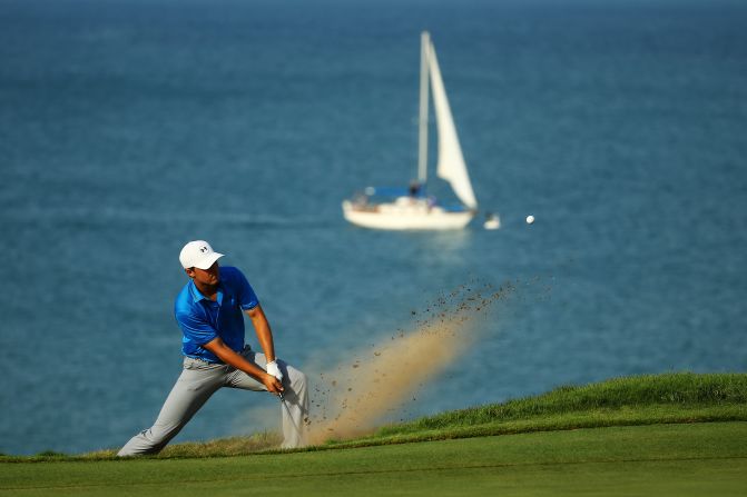 Day won by three shots from American Jordan Spieth, who became the new world No. 1 despite failing to win his third major title this year.  