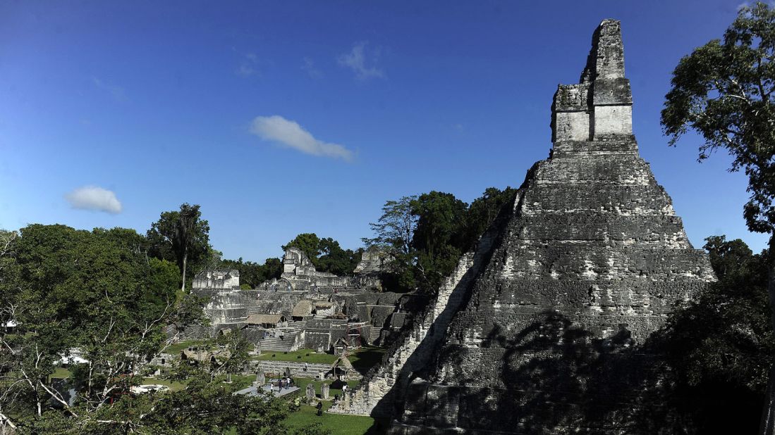 <strong>Tikal, Guatemala: </strong>Hidden in the jungles of Guatemala, Tikal was a Mayan citadel that reflects more than 1,000 years of cultural achievements starting from 600 BC. The structure in the picture is one of the most important temples in the site -- Tikal Temple I, or Temple of the Great Jaguar.