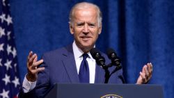 CHATTANOOGA, TN - AUGUST 15:  U.S. Vice President Joe Biden speaks at a memorial service to honor those killed In Chattanooga shooting at University of Tennessee at Chattanooga's McKenzie Arena on August 15, 2015 in Chattanooga, Tennessee.  The military is putting on the ceremony to honor the sailor and four Marines killed and to say thank you to the men and women who helped responded when Mohammad Abdulazeez shot up a military recruitment center and a Navy operations support center before being killed by law enforcement, (Photo by Jason Davis/Getty Images)