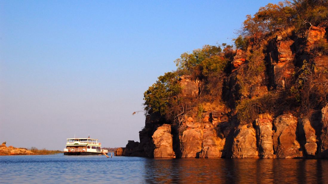 The fashionable Lake Kariba is the largest man-made body of water in Africa, a veritable inland ocean.  