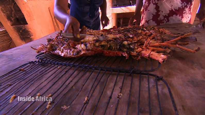 The food of the Comoros Islands has a range of influences, including Arab, Asian and European. Many dishes incorporate vanilla, and langoustines in vanilla sauce is an island specialty. 