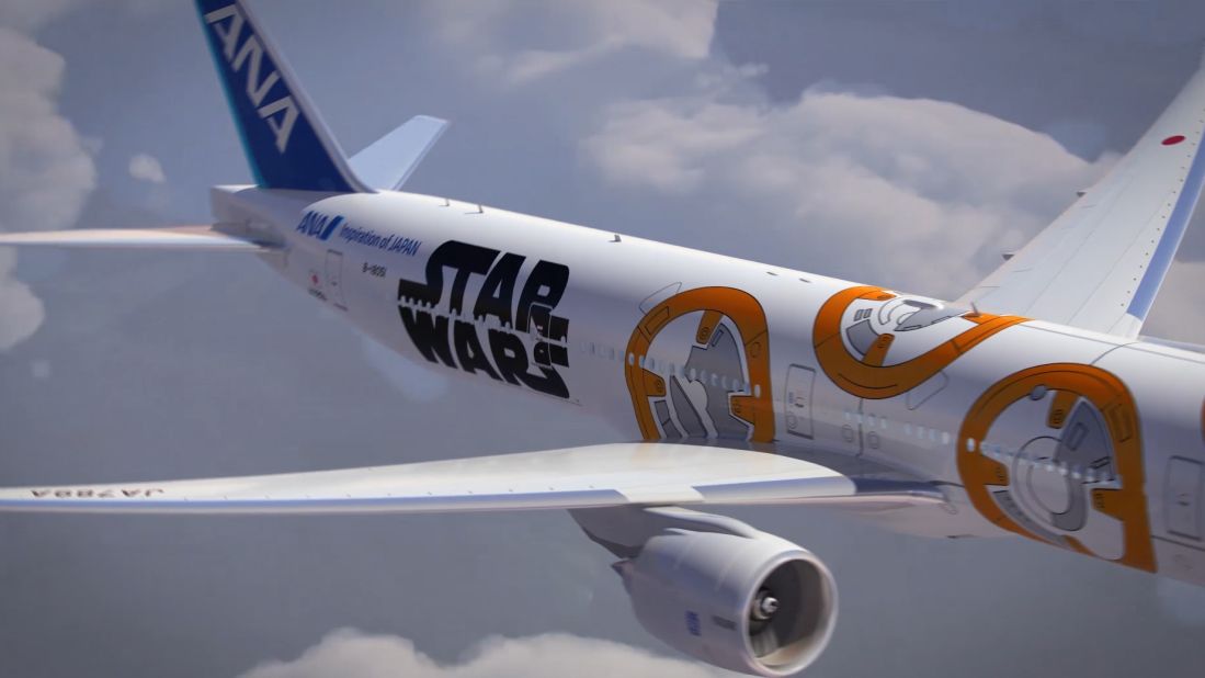 The planes also will offer all six "Star Wars" films as part of its in-flight entertainment on international routes, the first time any "Star Wars" film has been part of in-flight entertainment.