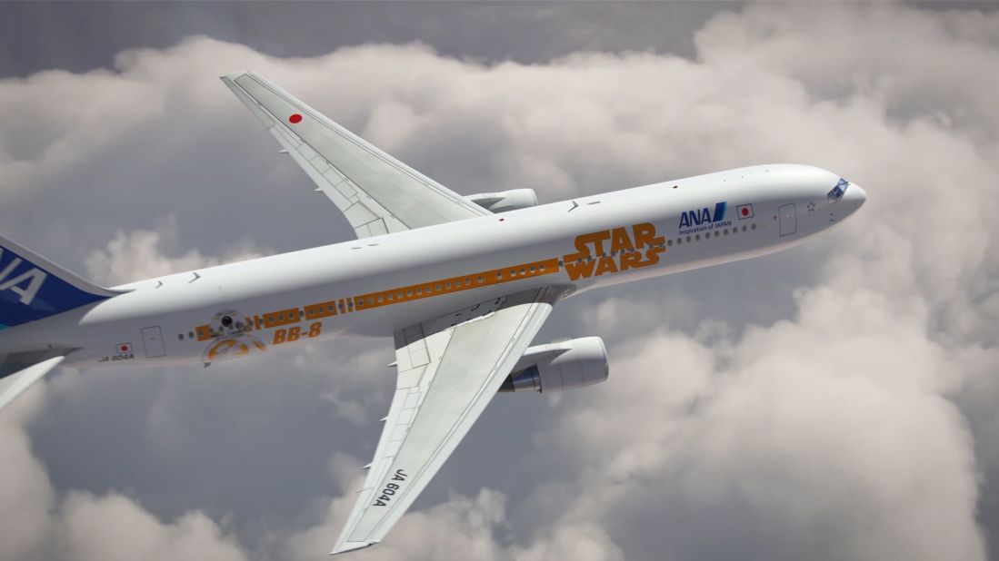 Another vessel, a Boeing 777-300ER featuring the roly-poly BB-8, is scheduled to start serving international routes between Japan and North America in March. 