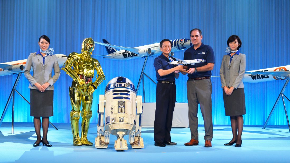 The ANA "Star Wars" Project was announced in April, a partnership between the airline and Walt Disney. ANA was the launch customer for the 787, which entered service in 2011.