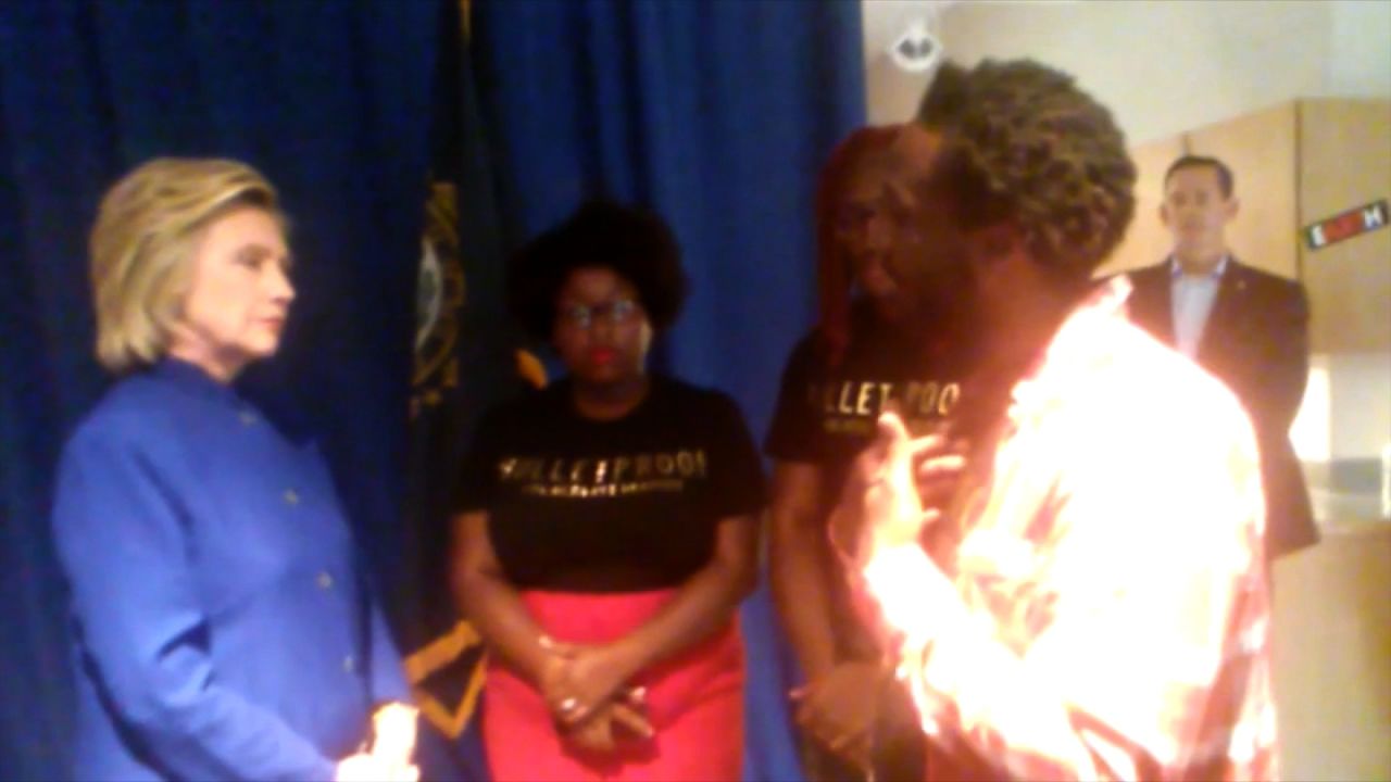 Black Lives Matter demonstrators made a point of protesting Democratic events to bring attention to their issues. The group had a tense meeting with Hillary Clinton in New Hampshire and released video of the conversation. 