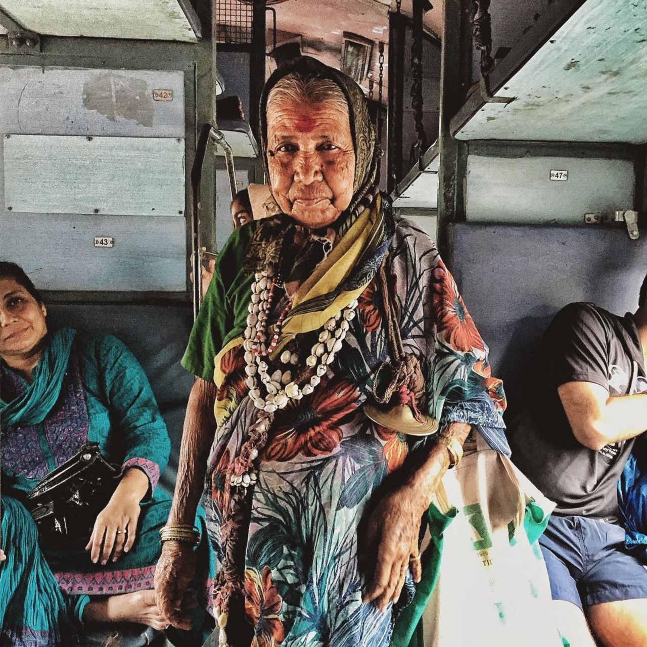 "I dream of food to fill my stomach. That is all."<br /><br />"When <a href="https://instagram.com/p/5iyYKcMfQT/" target="_blank" target="_blank">Parabai Kadam</a> was born, nine of her siblings had already died, so her parents offered her to the <em>Amba devi</em> (Hindu goddess). She was married to the devi at a very young age and became a <em>devadasi </em>(dedicated worshipper). Now she goes around all day in trains singing <em>devi</em> songs and asking for alms. Most generally ignore her presence. She has no family but other <em>devadasis</em>, who also beg for alms in trains."