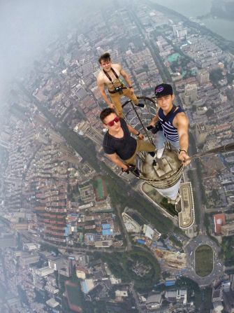 Daniel Lau recently lit up <a href="http://www.yangtse.com/nanjing/2015-07-29/594410.html" target="_blank" target="_blank">Chinese media</a> by taking a selfie from above the fourth tallest building in China, the 450-meter Zifeng Tower in Nanjing, alongside notorious rooftoppers from Russia Vladimir Sidorov and Ivan Kuznetsov.