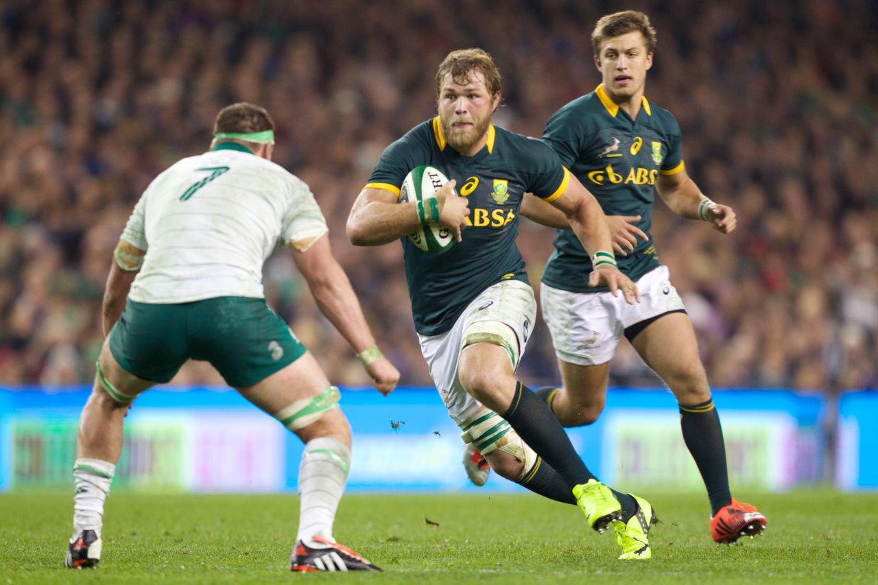 South Africa will have Duane Vermeulen back after neck surgery to spearhead its challenge in his first World Cup. The No. 8 was the team's player of the year in 2014 and is crucial to its success.  Vermeulen, known for his powerful approach, will join Toulon after the tournament.