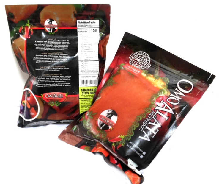 <a href="http://www.omoalata.com/" target="_blank" target="_blank">OmoAlata</a>, meaning "son or daughter of a spice seller", is a manufacturer of traditional Nigerian soups, spices and peppers. They're based in Lagos.