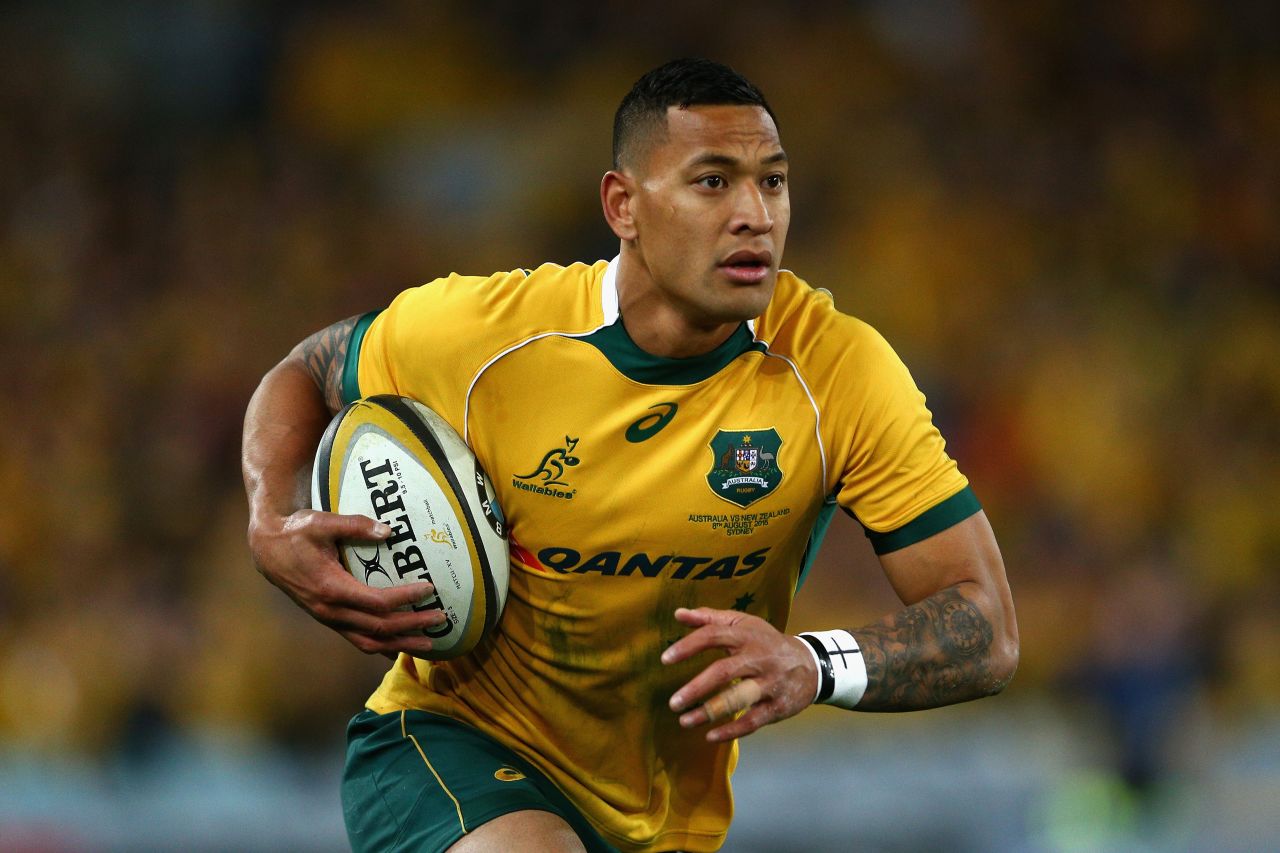 There are few more exciting players in the world of rugby than Israel Folau. The Australia fullback, who has spoken of his desire to move to the NFL in the future, has pace to burn. At 26, he's at the peak of his powers, and has also represented his country in rugby league.