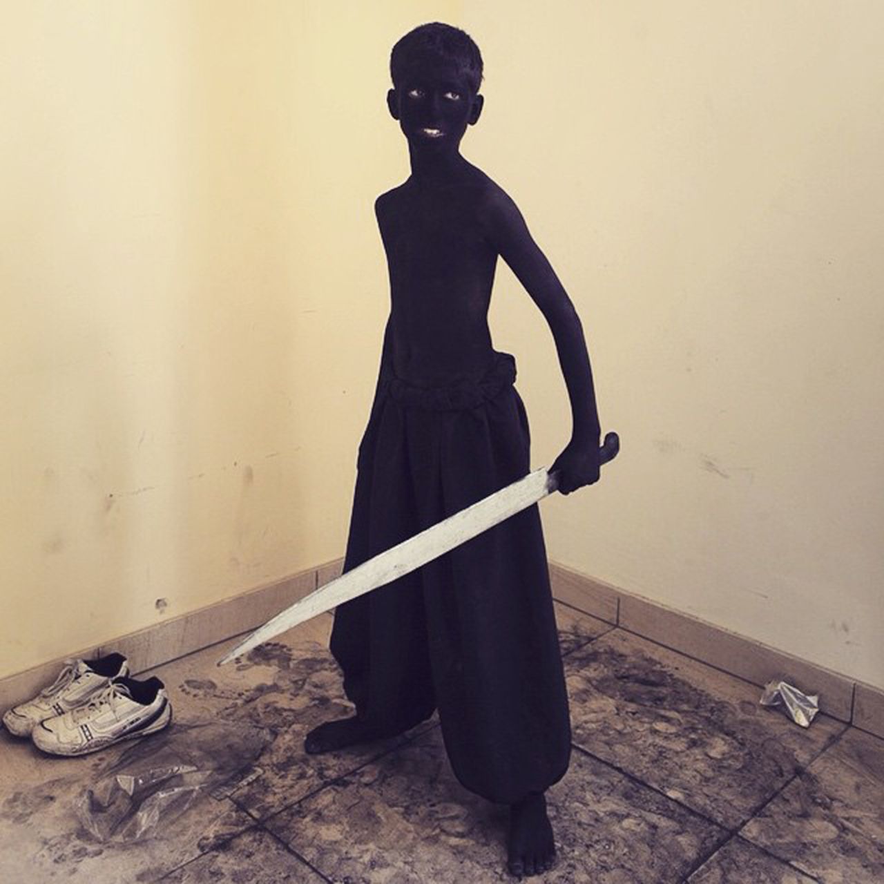 "<a href="https://instagram.com/p/0XlSLagBgC/" target="_blank" target="_blank">This boy</a> is in costume to participate in Hindu mythology play at VidyGyan School's annual sports day. Vidygyan is a radical social initiative of the <a href="http://www.shivnadarfoundation.org/" target="_blank" target="_blank">Shiv Nadar Foundation</a> (SNF), one of the largest charities in India. It believes that transformational education is the most powerful tool for socio-economic change. In its quest to make India a talent pool of global leaders, the charity is investing in leadership institutions par excellence across urban and rural India."