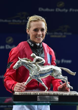 Bell won the Silver Saddle, awarded to the most successful rider at the Shergar Cup.
