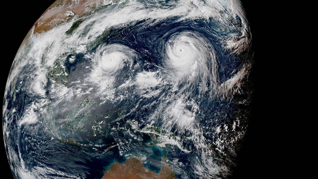 <a href="http://www.cnn.com/2015/08/20/world/two-typhoons-pacific-asia/">Two typhoons, Typhoon Goni and Super Typhoon Atsani, roil over the Pacific in August 2015.</a> Atsani became a super typhoon (equivalent of a Category 4 or 5 storm) on August 19 as it churned northeast of Guam and Saipan.