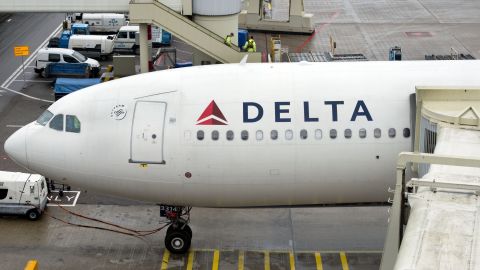 Amateur video captured a lightning strike hitting a Delta Air Lines plane at the Atlanta airport on Tuesday. 
