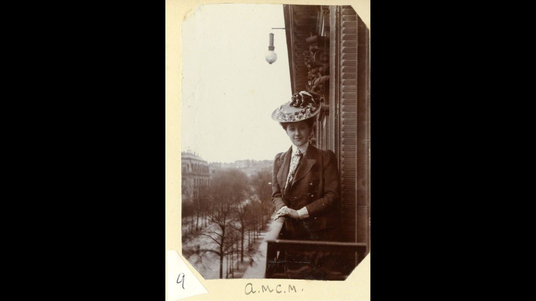 In addition to being well-read, Christie was extremely well-traveled. She is seen here in Paris in 1906. In later years, she crisscrossed the globe.