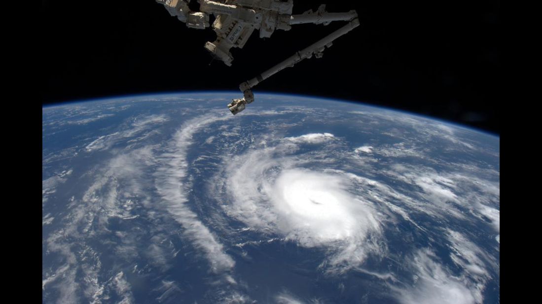 NASA space station astronaut Scott Kelly tweeted this photo of Danny on August 20 just after Danny was classified as the first hurricane in the Atlantic in 2015.