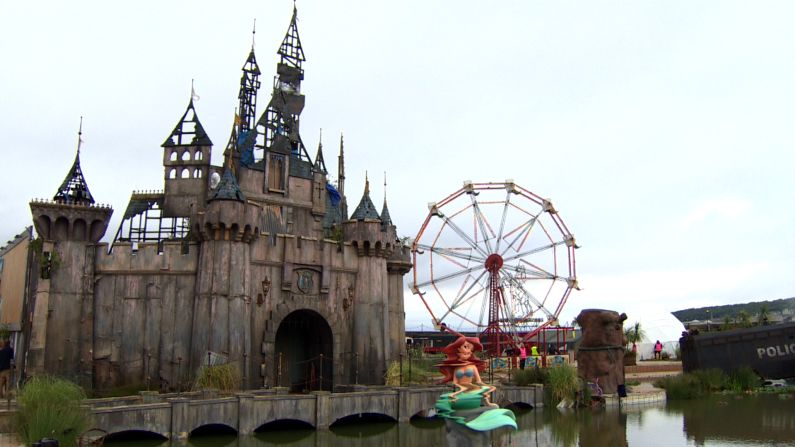 <a href="http://edition.cnn.com/2015/08/20/arts/banksy-dismaland-art-exhibition/">Banksy's "bemusement park,"</a> a warped vision of the so-called "happiest place on Earth," was open for two months in Weston-super-Mare, England, before it was dismantled. The materials were then <a href="http://edition.cnn.com/2015/09/29/arts/banksy-dismaland-refugees-calais/">shipped to Calais</a> to be turned into shelters for migrants.
