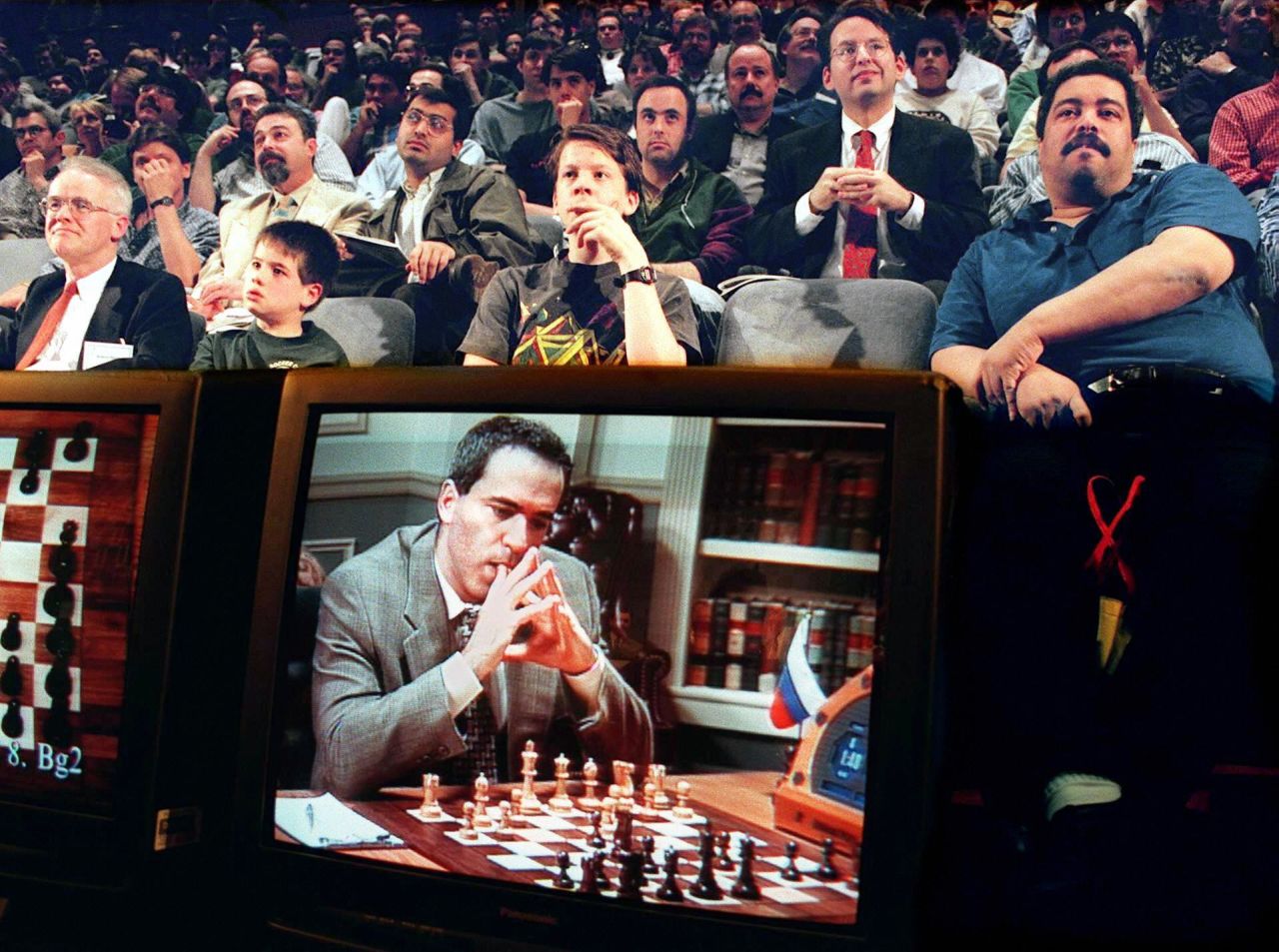 Deep Blue -- a chess-playing computer developed by IBM -- became the first piece of artificial intelligence to win both a chess game and a chess match against a reigning world champion, beating Kasparov in May 1997. Kasparov accused IBM of cheating and demanded a rematch, which IBM turned down and instead chose to retire Deep Blue.