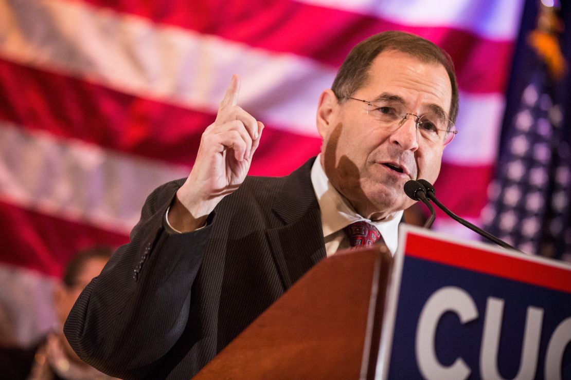 Rep. Jerry Nadler, a New York Democrat, speaks at an event in October 2014 in New York City. Nadler will lead the House Judiciary Committee next year. (Photo by Andrew Burton/Getty Images)